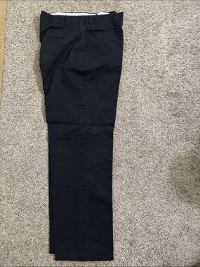 Men's Black Chinos - Slim Straight Fit